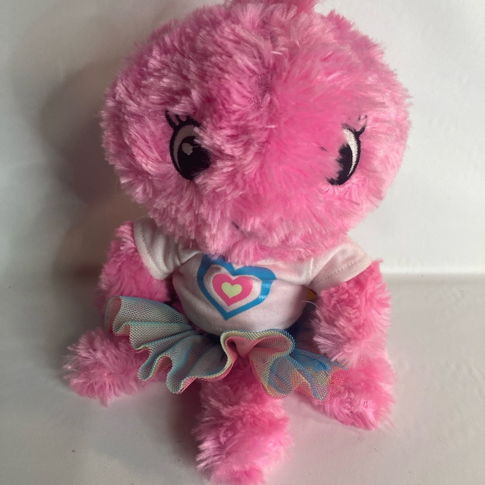 Build A Bear Smallfrys Pink Octopus Heart  Dress Plush Soft Toy Stuffed 2013 8"
